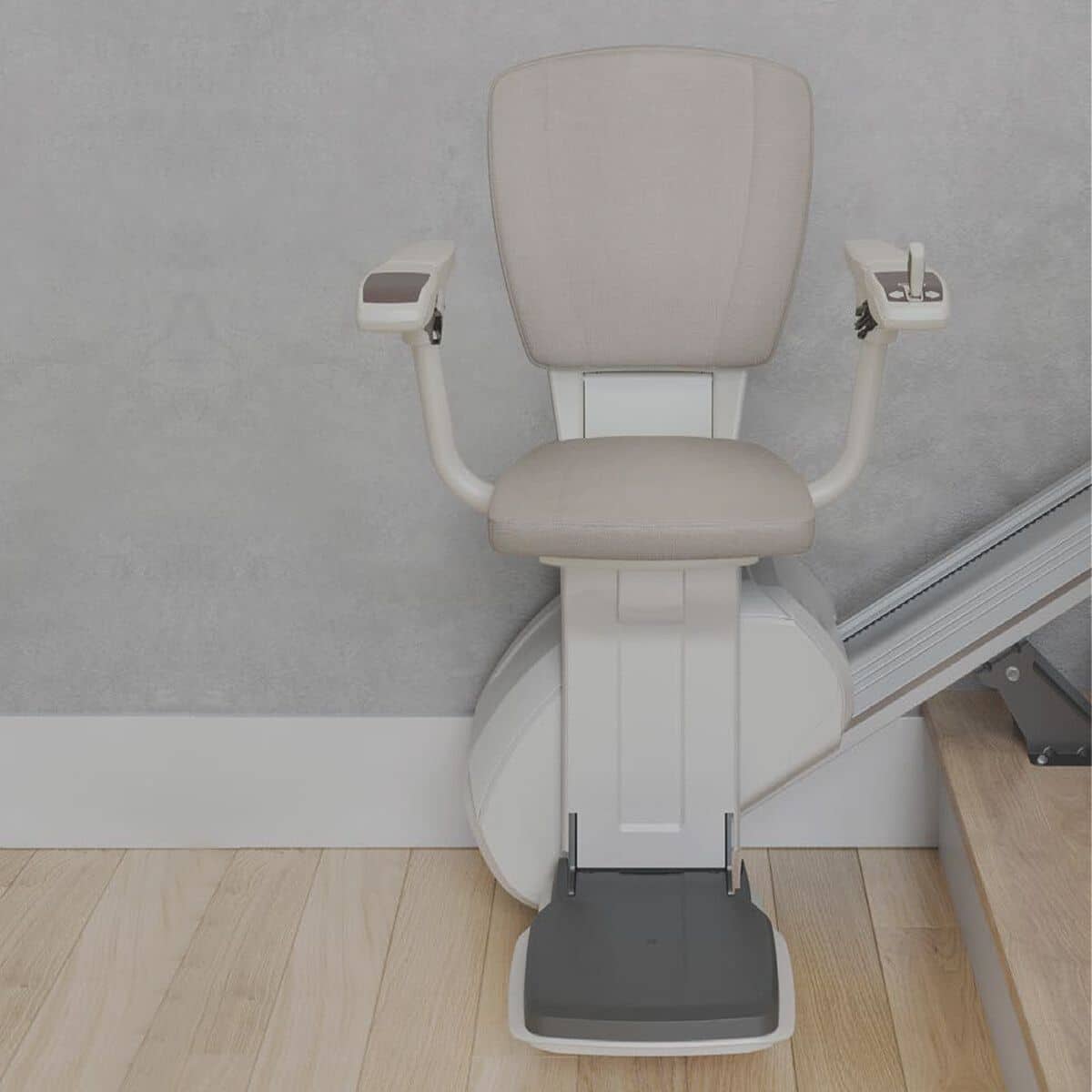 Cadira pujaescales HomeGlide instal·lada